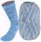 LANA GROSSA Meilenweit Cotone Vegano Baia| 4-fädiger Baumwoll-Sockenklassiker, waschmaschinenfest | Handstrickgarn aus 76% Baumwolle, 14% Polyamid & 10% Polyester | 100g Wolle | 420m Garn FB1515