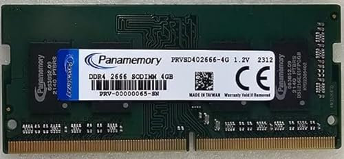 PANAMEMORY Memoria RAM 8 GB 1Rx8 PC4-21300S DDR4 2666 MHz SODIMM 1,2 V CL19 260-Pin Memoria portátil
