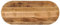 vidaXL Tischplatte, Holzplatte für Tisch Esstisch Couchtisch, Ersatztischplatte Massivholzplatte, 80x40x2,5cm Oval Raues Massives Mangoholz