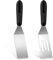 AHQiZFX 2 Pack Small Metal Spatula, Mini Stainless Steel Brownie Spatula Kitchen Metal Spatula for Flipping Cooking and Baking Suitable for Pancakes Desserts Cookies Eggs or Small Pan Spatula