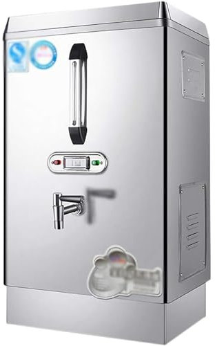 30L Stainless Steel Commercial Water Boiler, Automatic Water Heater with Dual Filtration & Faucet for Tea Coffee - Hot Water Dispenser with Automatic Replenishment