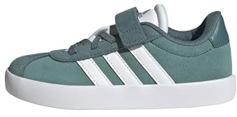 adidas Unisex Kinder VL Court 3.0 Hook and Loop Shoes Kids, Powder Teal/Cloud White/Preloved Teal, 29 EU