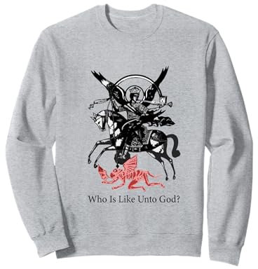 Quis ut Deus? Heiliger Erzengel Michael Sweatshirt
