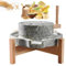 Macinino per pietra a mano bagnata secca,Mill per cereali per cucina domestica,Mulino per riso e bacche di frumento, polvere di semi di fagioli e spezie