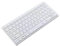 ANNJUC Compact Wired Keyboard USB - Ultra-Thin Keyboard for PC Mini Gaming Keyboard White