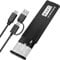 M.2 NVME Gehäuse, 10 Gbps SSD Gehäuse mit 2-in-1 Kabel, USB 3.2 Gen 2 NVME USB Adapter für NVMe PCIe M-Key/M+B Key, Aluminium M.2 SSD Adapter, Enclosure Werkzeuglos für NVME SSDs 2230/2242/2260/2280