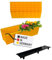 BURI 6 Euro-Paletten Blumenkästen-Einsätze inkl. Bewässerungsmatte | 37,3cm Gelb | Pflanzkasten für Europalette Palette | Balkonkasten | Blumentopf | aus stabilen Kunststoff | Made in Germany