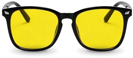 Primora Goods Gafas Bloqueo Luz Azul Hombre y Mujer – Lentes Amarillas Antirreflejo para Pantallas y Conducción Nocturna – Reduce Fatiga Visual, Deslumbramiento y Mejora la Claridad