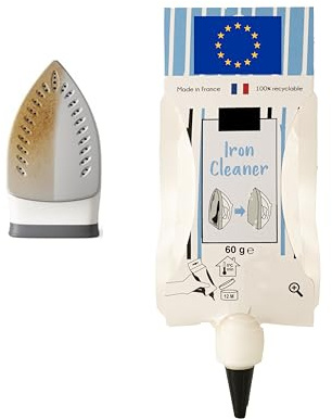 IZMARA Liquid Iron Cleaner for Burnt Iron Plate. Soleplate Cleaner for Steam Irons. Removes Burnt Residue and Starch. Made in France.