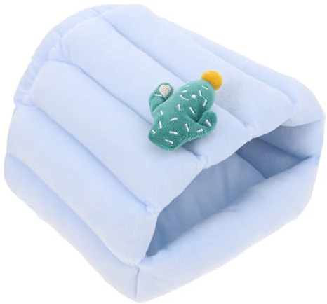 Lurrose Warmes Haustier Schlafnest aus Baumwollstoff für Meerschweinchen und Mäuse Komfortables Kuschelbett für Zimmer und Couch Schlafhöhle für Kleine Nagetiere