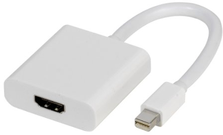 Vivanco Mini DisplayPort / HDMI Adapter (Mini DisplayPort Stecker - HDMI Buchse), weiß