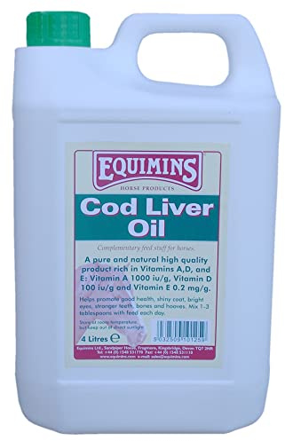 Equimins EQS0057 Cod Liver Oil - Clear, 4 Litre