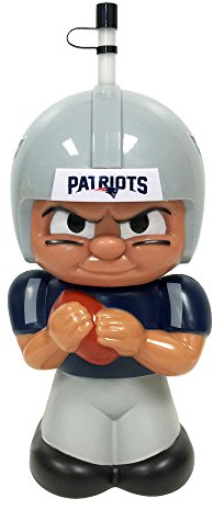 Party Animal NFL New England Patriots Big Sip 3D Wasserflasche, 473 ml