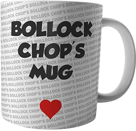 AK Giftshop Bollock Chop's Mug - Funny, Rude -Tea - Coffee - Mug - Cup - Birthday - Christmas - Gift