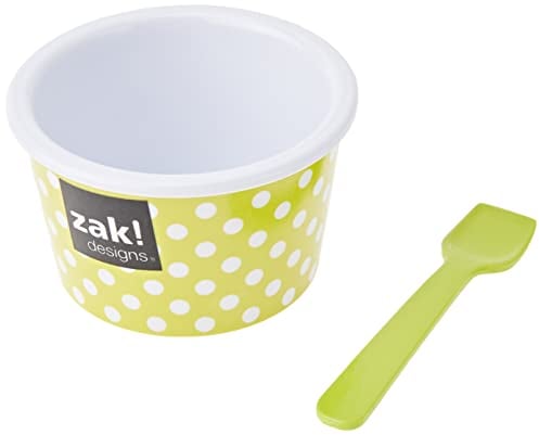ZAK Dotty Eisbecher Ø 8 cm mit Eislöffel, grün/weiss