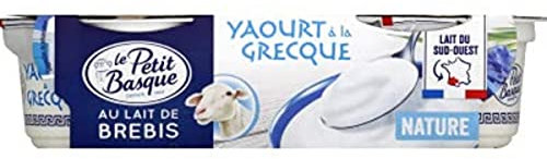 Le Petit Basque Yaourt à la Grecque au lait de brebis - Les 2 pots de 150g