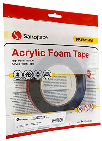 Sanojtape SuperBond – Doppelseitiges Hochleistungs-Klebeband für Schwierige Oberflächen (LSE) – 10m x 19mm x 1,1mm Acrylschaum