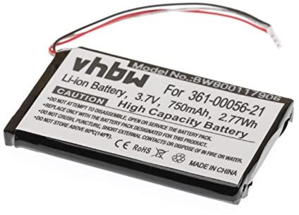 vhbw Akku kompatibel mit Garmin DriveAssist 51 LMTS | 51 LMT-S, 50 LMT-D GPS Navigation Navi (750 mAh, 3,7 V, Li-Ion)