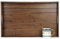 MAGIGO 22 x 14 Inches Large Rectangle Black Walnut Wood Ottoman Tray with Handles, Serve Tea, Coffee, Classic Wooden Decorative Serving Tray