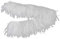 PANAX Echte Truthahnfedern in Weiß auf 200cm Stoffstreifen und ca. 10-15cm Federnlänge - 9 Farbvarianten - Ideal zum Basteln, Fasching, Karneval, Hochzeiten, Dekorationen.