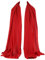 ZAKIRA Foulard en Mousseline, Écharpe pour les Femmes (Rouge)