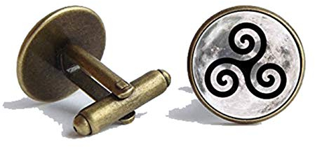 Bloody devil Manschettenknöpfe, Motiv Teen Wolf Spirale Manschettenknöpfe Triskele Teen Wolf Schmuck Symbol Manschettenknöpfe Männer Geschenk Freund