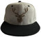 Sporty Deer Hirsch Elch Wald Schwarzwald Snapback Cap Herren Trucker Baseball (Schwarz/Grau)