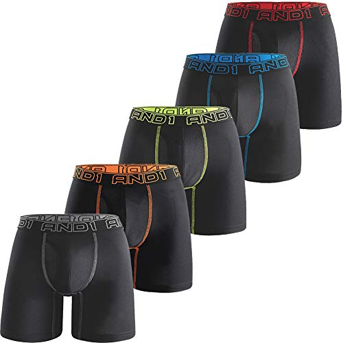 Pesail AND1 Sport Boxershorts 5er Pack Unterwäsche Herren Unterhosen Männer Retroshorts Boxer Brief Sportunterwäsche Retro Pants Mit regulärem oder langem Bein