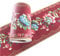 Selbstklebende Tapetenbordüre mit Laternen/Blume, PVC, Wandverkleidung, Bordüren, Badezimmer, 10 cm x 5 mm, für Küchenfliesen, Dekor-Aufkleber (rot)