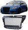 Waben Grill Kühlergrill Sport Optik Schwarz glanz matt für Audi A3 8P 08-12