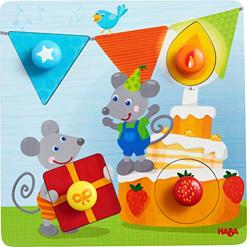 HABA Greifpuzzle Geburtstagsmäuse (Kinderpuzzle)