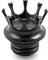 APEBAZY Motorrad Tankdeckel CNC Crown Ölkappen für Sportster XL1200 883 48 Softail Dyna FXD FLST Road King1996-2021 Schwarz