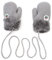 iNszkoos 1-3J Kinder Handschuhe Strick Fausthandschuh Winter Fäustlinge Kinderhandsche Warm Verdickte Handschuhe mit Schnur Outdoor Weich Winterhandschuhe Skihandschuhe Handwärmer für Jungen Mädchen