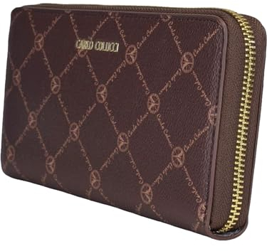 Carlo Colucci Geldbörse mit Logo-Print Braun OS