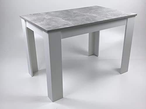 Möbel SD Esstisch Beton weiß 110x70