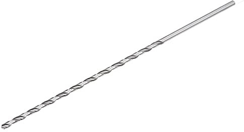 sourcing map 6mm Twist Drill Bits, High-Speed Steel Straight Shank Extra Long Drill Bit 300mm Length for Wood Plastic Aluminum