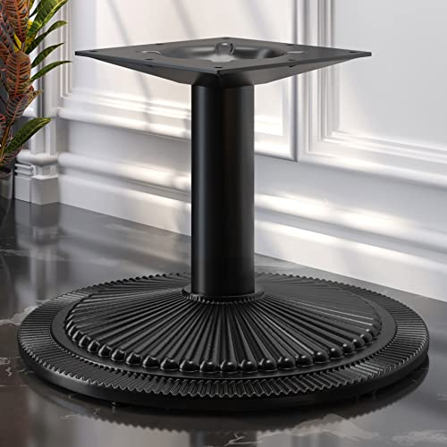 Maxim | Bistro Lounge Tischgestell | Fuß: Ø45cm | Säule: 7,6x50cm | Schwarz | Tischgestell Rund, Tischgestell Gastro