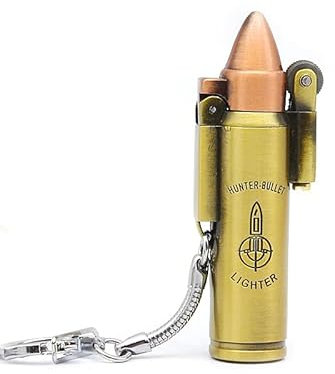 Luxus Gas Feuerzeug aus Metall. Nachfüllbar/Refill. Retro/Vintage. Bullet.