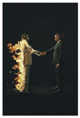 Metro Boomin Helden und Bösewichte Album Cover Poster Leinwand Poster Schlafzimmer Dekor Sport Landschaft Büro Zimmer Dekor Geschenk 30 x 45 cm