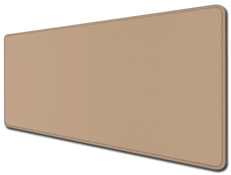 Armanza Grand tapis de souris, tapis de souris avec base en caoutchouc antidérapant pour ordinateur portable, bureau et maison (80 x 30 cm, beige) (PL231110034)