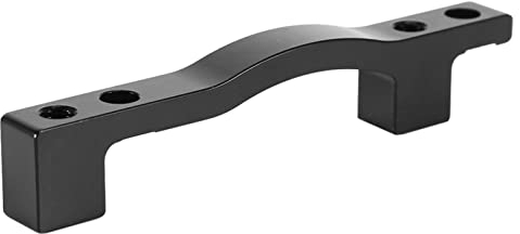 KIMISS 180 auf 203 Pfostenmontage-Adapter, Aluminiumoy, 180 mm, Scheibenbremsenadapter, 1 Stück, Rennrad, Scheibenbremsenadapter, Foront V-Bremssattel, Pm, Schwarz