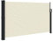 vidaXL Toldo Lateral Retráctil, Pantalla de Privacidad, Toldo Resistente al Agua Rayos UV, Sombrilla para Jardín Patio Balcón, Crema