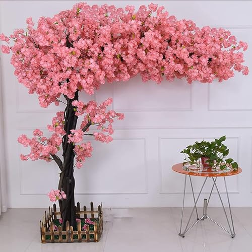 DDZJTPP Knstliche Kirschbltenbume,Groer Simulations-Sakura-Baum,Knstliche Pflanzen,Seiden-Sakura-Blumen,fr Zuhause,Hochzeit,Hotel,Einkaufszentrum Dekor,Extended-2x2m/6.6x6.6ft