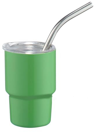 Mini Becher Edelstahl Reisebecher Tragbarer Autobecher Mit Deckel Und Strohhalm Kleine Wasserflasche Kaffeetasse Trinkgeschirr Edelstahl Autobecher Langlebiger Abnehmbarer Strohhalm