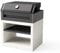 TUOZI - Barbacoa de Obra para Leña y Carbón Modelo KITAWAY Grill OTTE (Gris/Blanco - 84 x 63 x 101 cm) Ref: T00574 - Uso en Exteriores