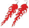 GALPADA 1 Paar Flammen Ohrringe Damen Ohrschmuck Weibliche Ohrringe Baumelnde Ohrringe Flammenförmige Ohrringe Elegante Ohrringe Acryl Flammen Ohrringe Modische Damen Ohrringe