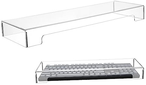 Housoutil Keyboard Protective Accessory Acrylic Case Full Size Keyboard Cover Water and Dust Proof Easy to Clean and