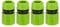 PATIKIL 1/2 Garden Hose Quick Connector Repair Extender, 4 Pcs Plastic Garden Water Hose Connectors Fittings Leakproof Design, Lime Green