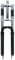 CDHPOWER 26/29 Bicycle Suspension Fork, Double Shoulder, Triple Tree, 1-1/8 Threadless, 28.6mm Straight Tube, Black, Disc Brake (26)