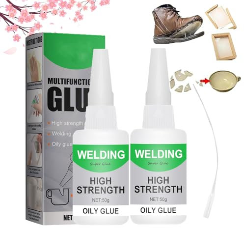 HOPASRISEE Extensivek Ex01 Glue, Welding High-Strength Oily Glue, Universal Super Glue, Clear, Liquid, Cyanoacrylate, 50g